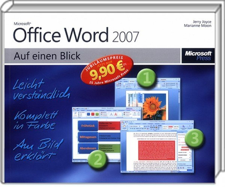 Microsoft Jubiläumsausgabe: Office Word 2007 auf einen Blick German software manual