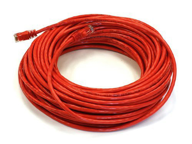 Monoprice 105031 22.8m Cat6 U/UTP (UTP) Red networking cable