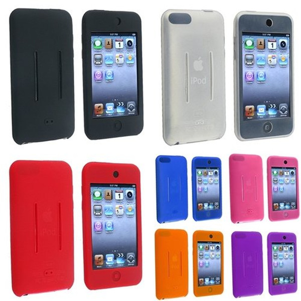 eForCity 418580 Skin case Черный, Синий, Оранжевый, Розовый, Пурпурный, Красный, Белый чехол для MP3/MP4-плееров