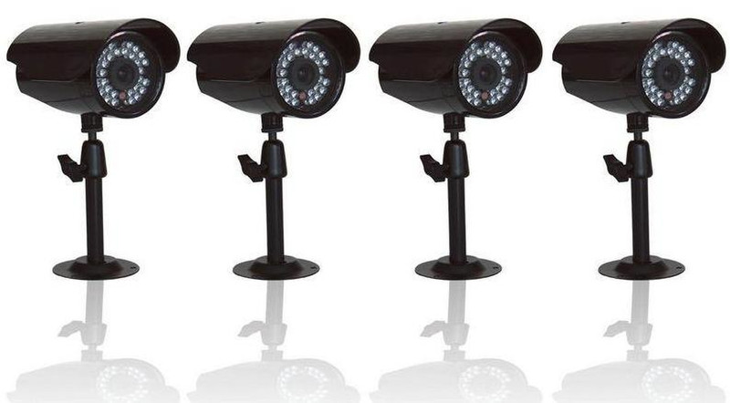 Kraun KK.23 CCTV security camera Outdoor Geschoss Schwarz Sicherheitskamera