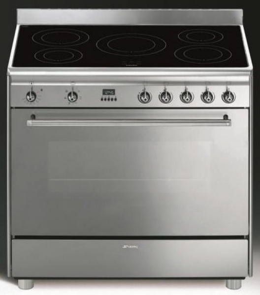 Smeg GA91IX Freestanding Induction hob Stainless steel cooker