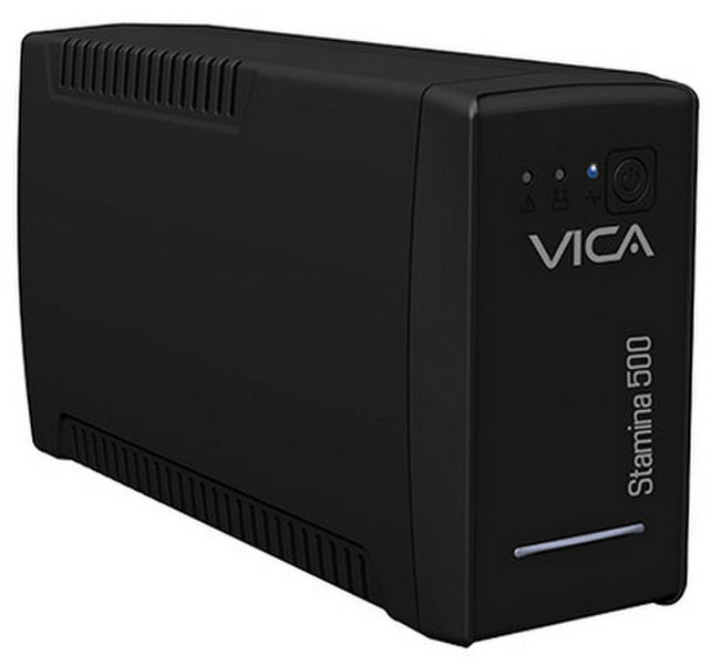 Vica Stamina 500 500VA 4AC outlet(s) Kompakt Schwarz Unterbrechungsfreie Stromversorgung (UPS)