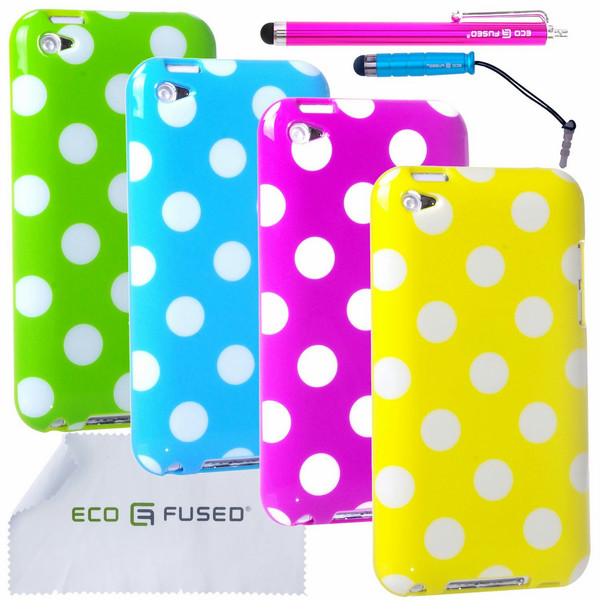 ECO-FUSED 9 pieces Polka Dot TPU Flex Gel Cover Cover case Разноцветный