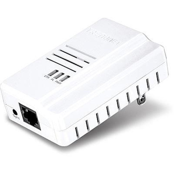 Trendnet Powerline 500 500Mbit/s Eingebauter Ethernet-Anschluss Weiß 1Stück(e) PowerLine Netzwerkadapter
