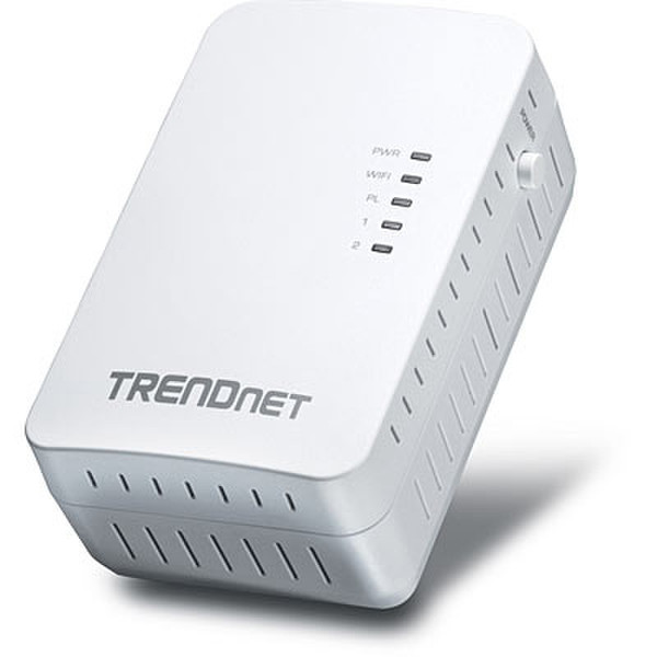Trendnet Powerline 500 AV2 Wireless Access Point 500Мбит/с Подключение Ethernet Wi-Fi Белый 1шт PowerLine network adapter