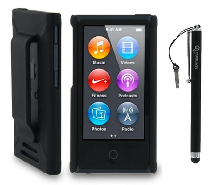 Roocase YM-NANO7-S1-R-BK-CAP Shell case Black MP3/MP4 player case