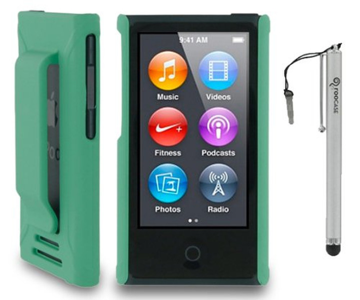 Roocase YM-NANO7-S1-R-GR-CAP Shell case Green MP3/MP4 player case