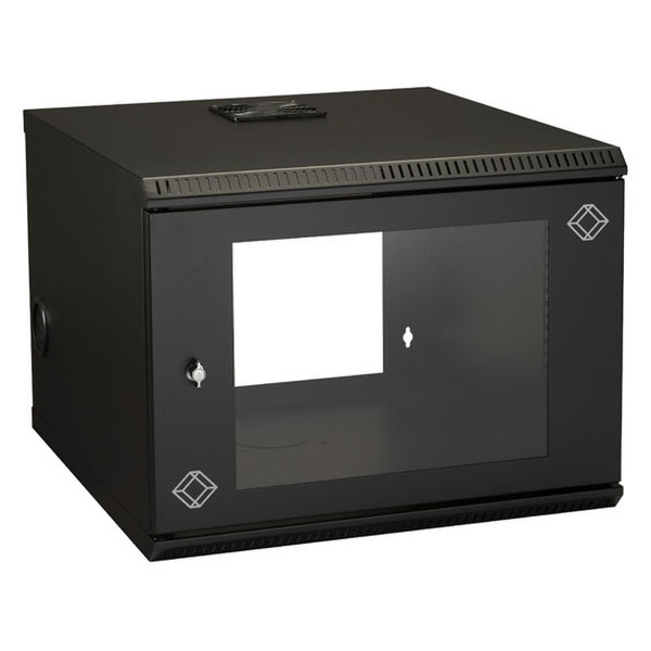 Black Box RM2412A Wall mounted Black rack