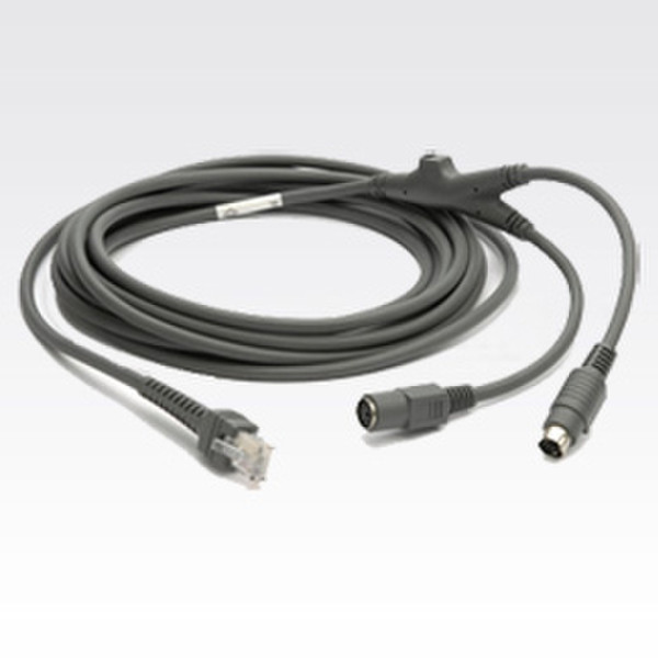 Zebra Keyboard Wedge Cable 4.5м Серый кабель PS/2
