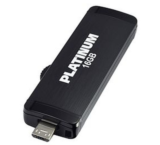 Platinum 16GB Micro USB 16GB USB 3.0/Micro-USB Schwarz USB-Stick