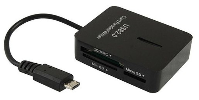 Pure 13033863 Micro-USB Черный устройство для чтения карт флэш-памяти