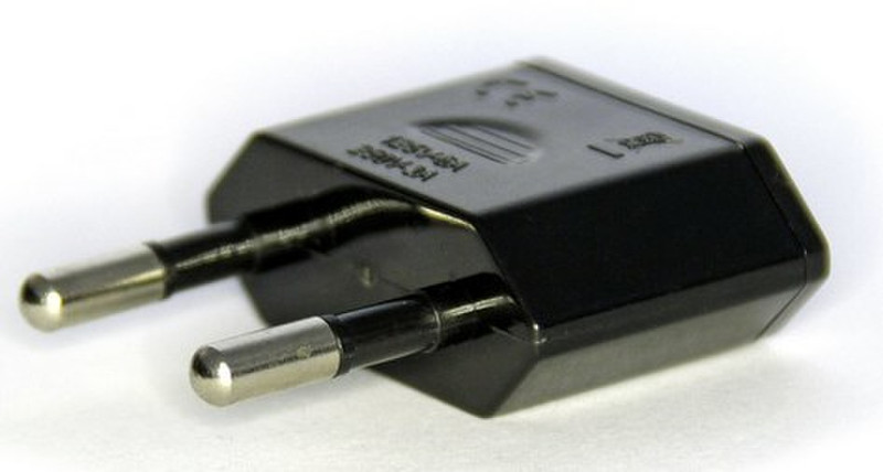 Pure 16000952 Type C (Europlug) Type A Black power plug adapter