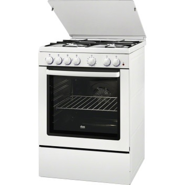 Faure FCG6600MW Freestanding Gas hob A-10% White cooker