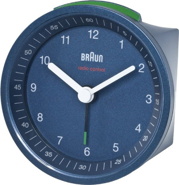 Braun BNC007BLBL Quartz table clock Rund Blau Tischuhr