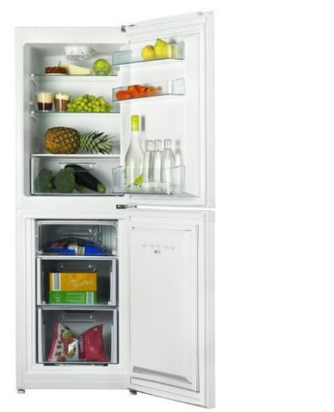 OK OFK 401 A1 freestanding 92L 53L A+ White fridge-freezer