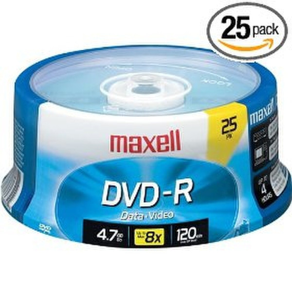 Maxell DVD-R 4.7GB 16x Spindle 25pk 4.7GB DVD-R 25Stück(e)