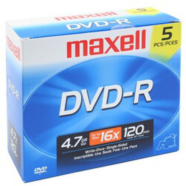Maxell DVD-R 4.7ГБ DVD-R 5шт