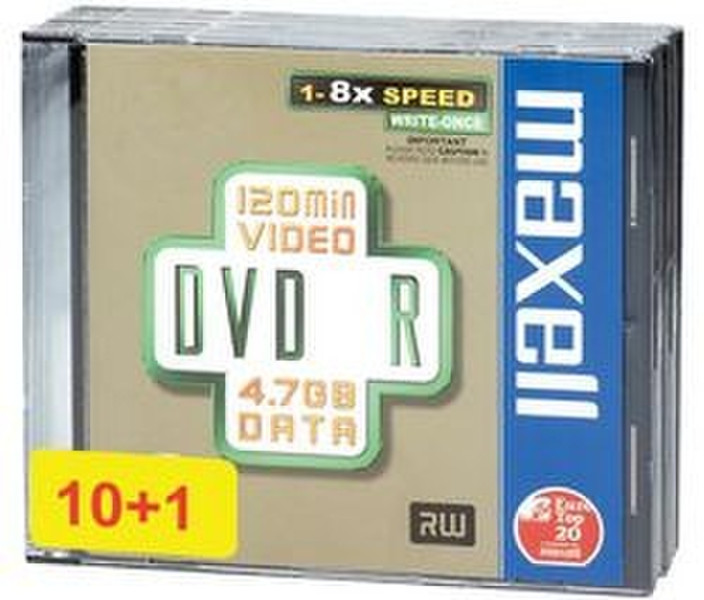 Maxell DVD+R 4.7GB 16x Spindle 10pk 4.7ГБ DVD+R 10шт