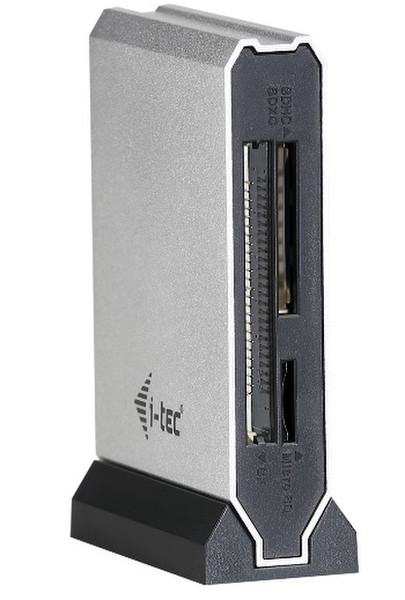 iTEC U3CRMETAL USB 3.0 Черный, Cеребряный устройство для чтения карт флэш-памяти