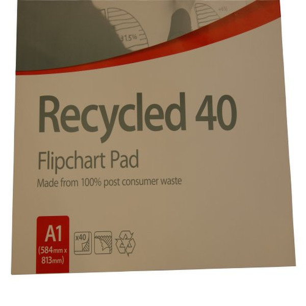 Nobo Flipchart Pad Recycled 40 sheets ( A1)