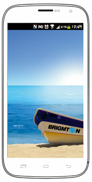Brigmton BPHONE-500-QCB 4GB White smartphone