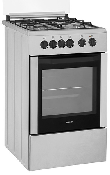 Beko CSG52001DX Freestanding Gas hob Stainless steel cooker