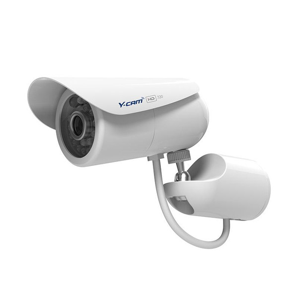 Y-cam Bullet HD 720 IP security camera Вне помещения Пуля Белый