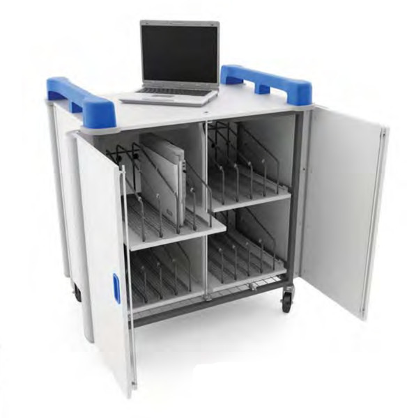 Monarch Computer Furniture LapCabby 16V Multimedia cart Blue,White