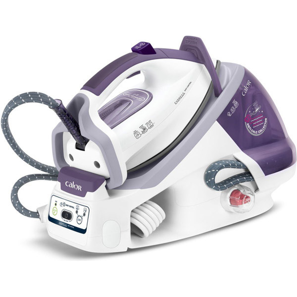 Calor GV7555C0 2400W 1.7L Ultragliss soleplate Violet,White steam ironing station