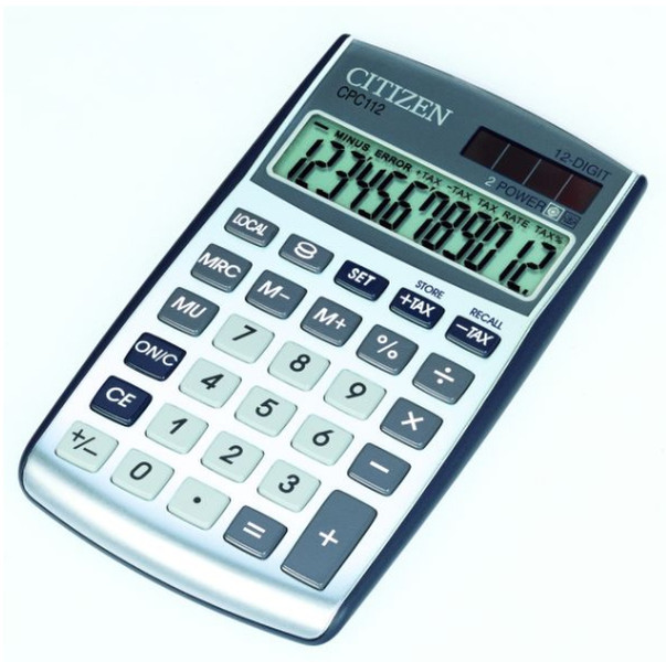 Citizen CPC-112 Pocket Basic calculator Black,White