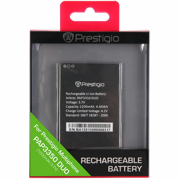 Prestigio PAP3350BA Lithium-Ion 1200mAh 3.7V rechargeable battery