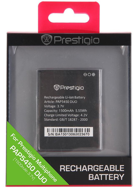 Prestigio PAP5450BA Литий-ионная 1500мА·ч 3.7В аккумуляторная батарея