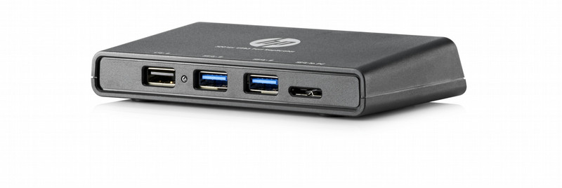 HP 3001pr USB 3.0 Port Replicator USB 3.0 (3.1 Gen 1) Type-A Schwarz Notebook-Dockingstation & Portreplikator