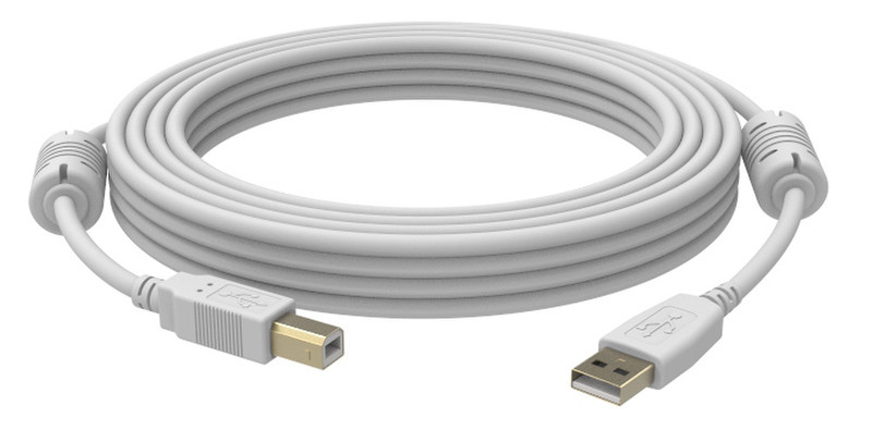 Vision 10m USB 10м USB A USB B Белый кабель USB
