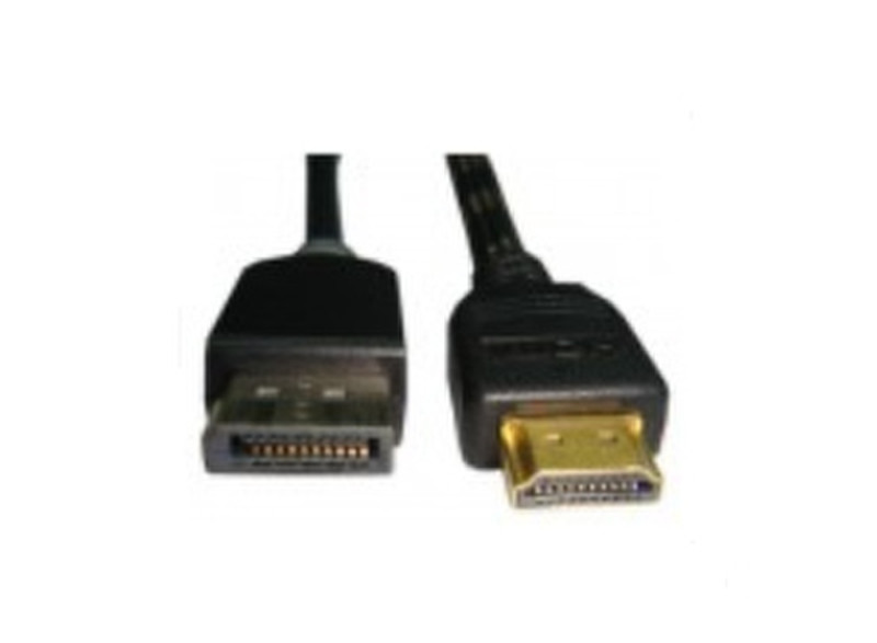 Unirise HDMI / Displayport 6ft 1.8m HDMI DisplayPort Black video cable adapter