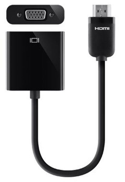 Belkin F2CD058 HDMI VGA (D-Sub) Schwarz Videokabel-Adapter