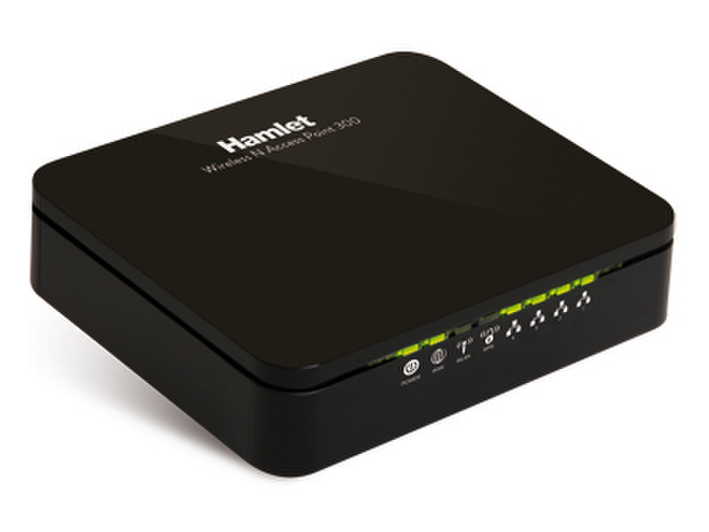 Hamlet HNW300APN2 Fast Ethernet Schwarz WLAN-Router