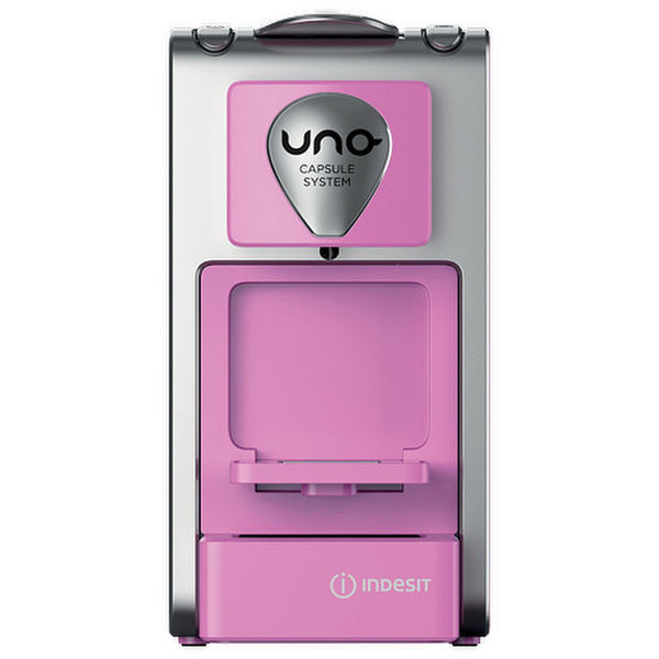 Indesit UNO freestanding Fully-auto Pod coffee machine 1L 1cups Pink