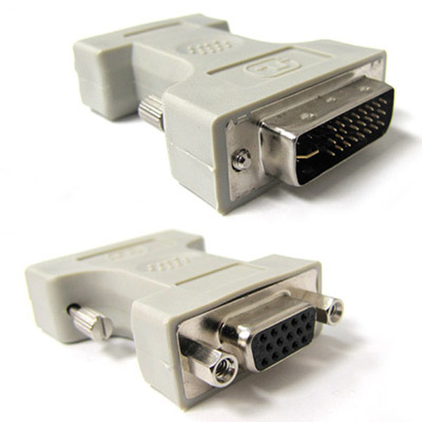 Weltron 91-883 DVI-I VGA (D-Sub) Серый адаптер для видео кабеля