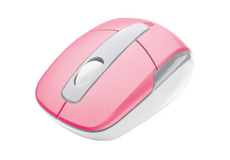 Trust Wireless Mini Travel Mouse Беспроводной RF Оптический 1000dpi Розовый компьютерная мышь