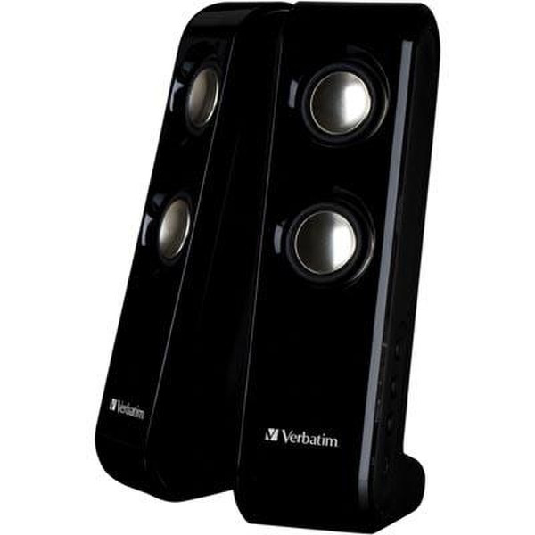 Verbatim USB Speaker System 2W Black loudspeaker
