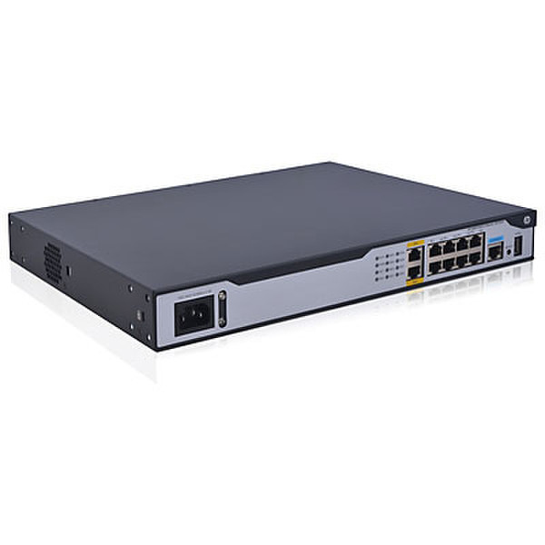 Hewlett Packard Enterprise MSR1003-8 Eingebauter Ethernet-Anschluss Kabelrouter