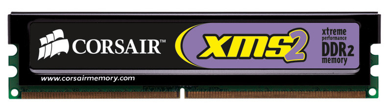 Corsair 16GB Kit (4 x XMS2 4GB), DDR II RAM, 800MHz, PC-6400, NON-ECC 16GB DDR2 800MHz Speichermodul