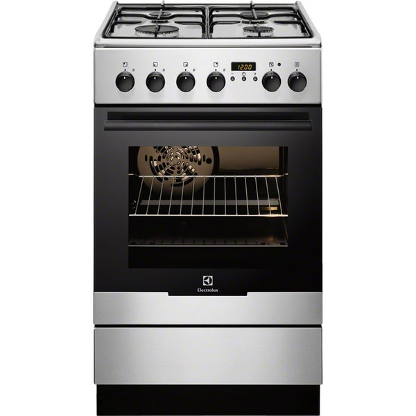 Electrolux EKK54502OX Freistehend Gas hob A Schwarz, Edelstahl