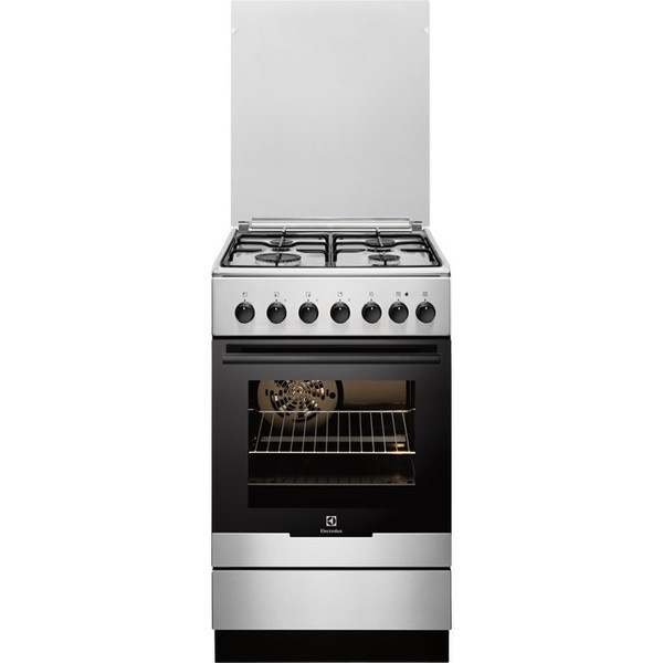 Electrolux EKK51300OX Freistehend Gas hob A Schwarz, Edelstahl