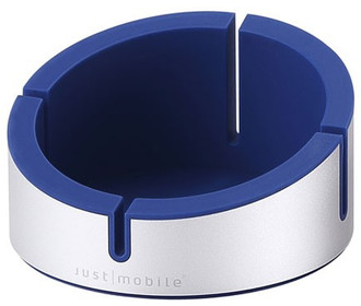 JustMobile AluCup Grande Blue,Silver holder