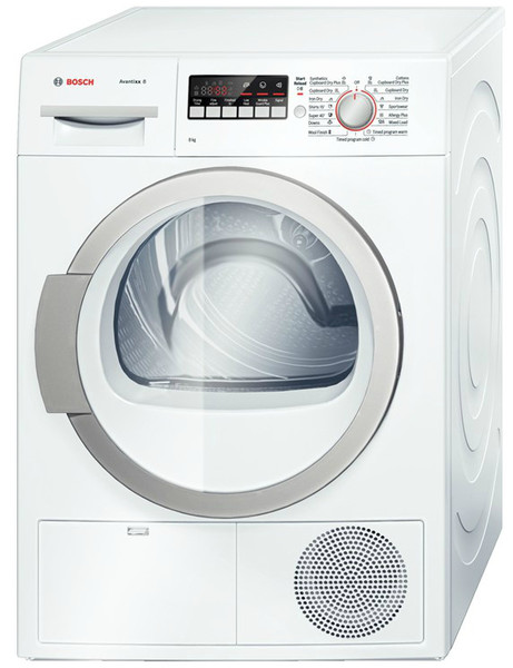 Bosch WTB86201BY Freistehend Frontlader 8kg B Weiß Wäschetrockner