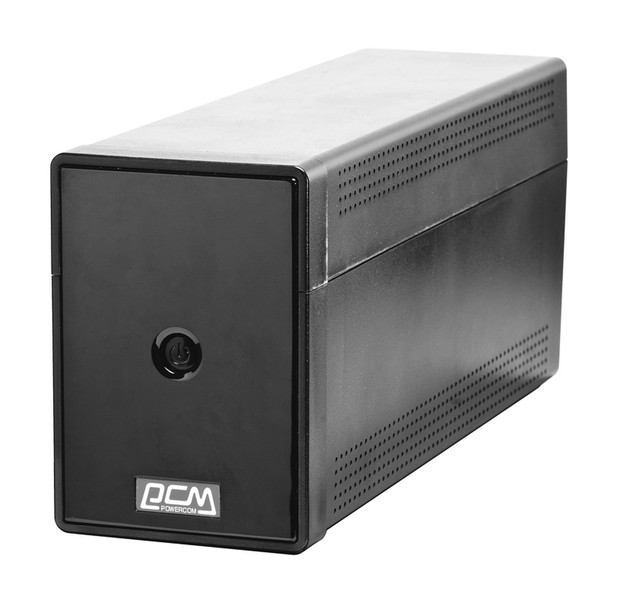 Powercom PTM-850A Zeile-interaktiv 850VA 3AC outlet(s) Kompakt Schwarz Unterbrechungsfreie Stromversorgung (UPS)