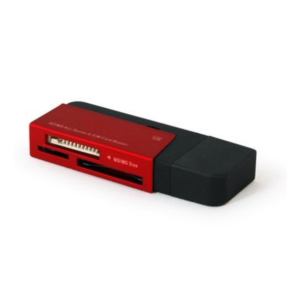 ORIENT CR-020 USB 2.0 Черный, Красный устройство для чтения карт флэш-памяти