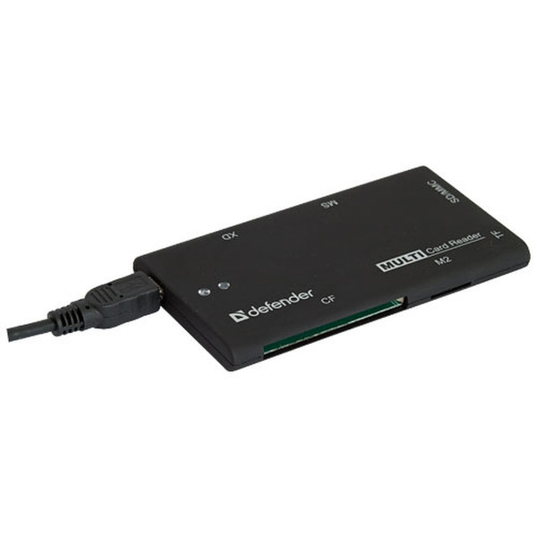 Defender SUPERIOR SLIM Внутренний USB 2.0 Черный устройство для чтения карт флэш-памяти